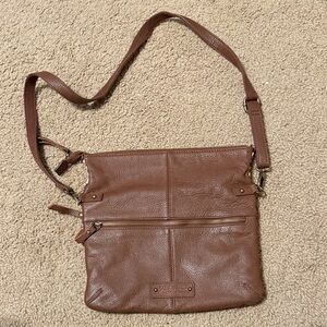 Lucky Brand Tan Leather Crossbody Bag